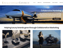 Tablet Screenshot of exclusivelyconnect.com